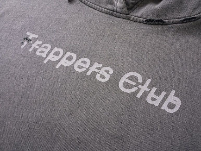 Trappers Club Oversized Distressed Hoodie