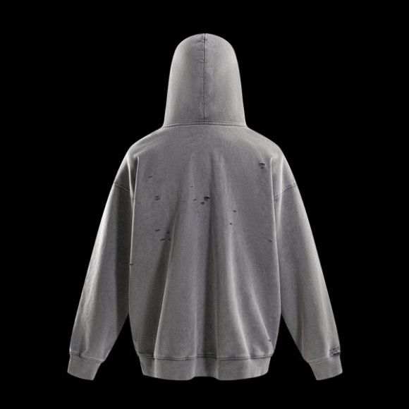 Trappers Club Oversized Distressed Hoodie