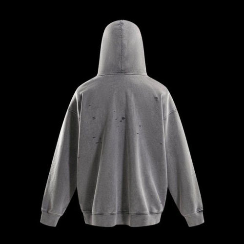 Trappers Club Oversized Distressed Hoodie