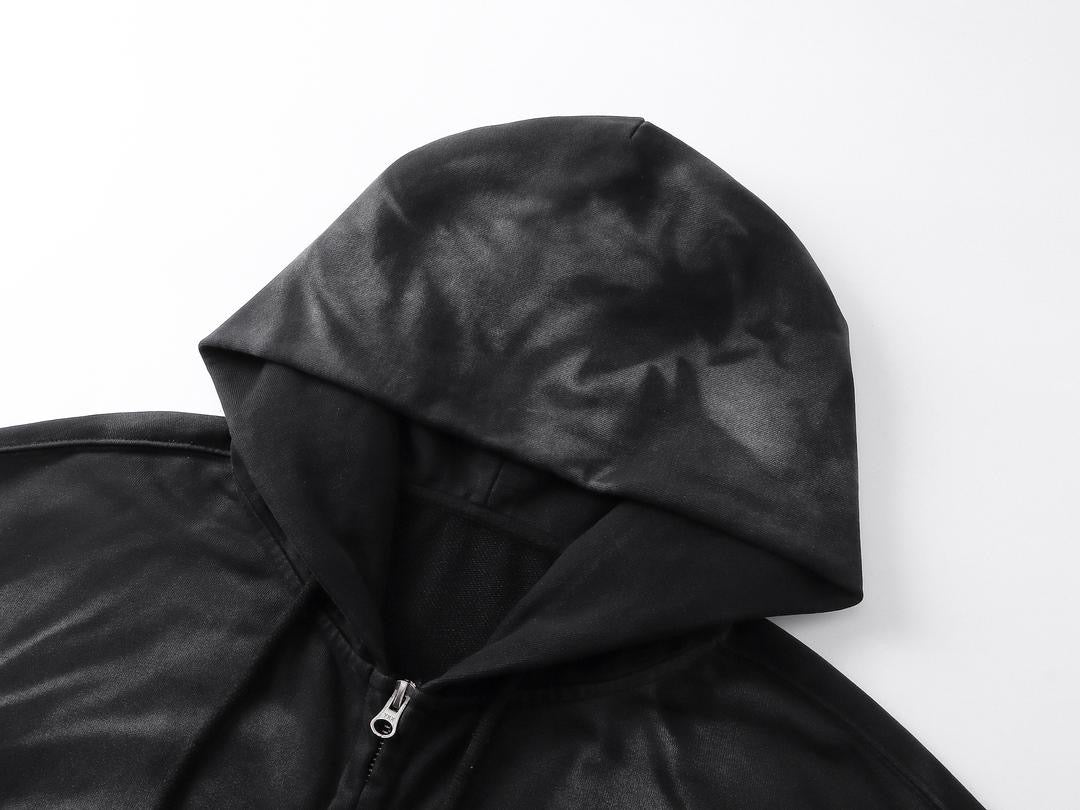 Trappers Club Men’s Oversized Bleached Zip-Up Hoodie