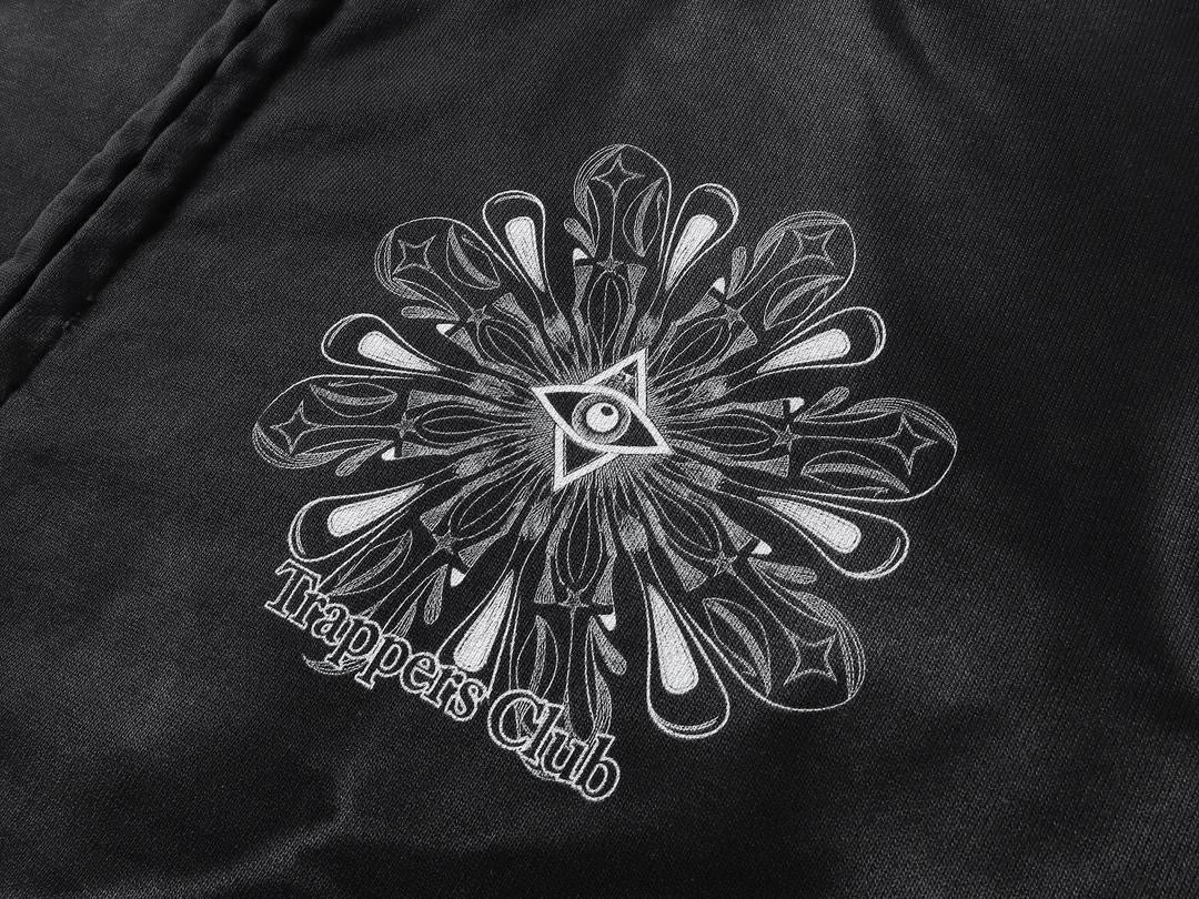 Trappers Club Men’s Oversized Bleached Zip-Up Hoodie